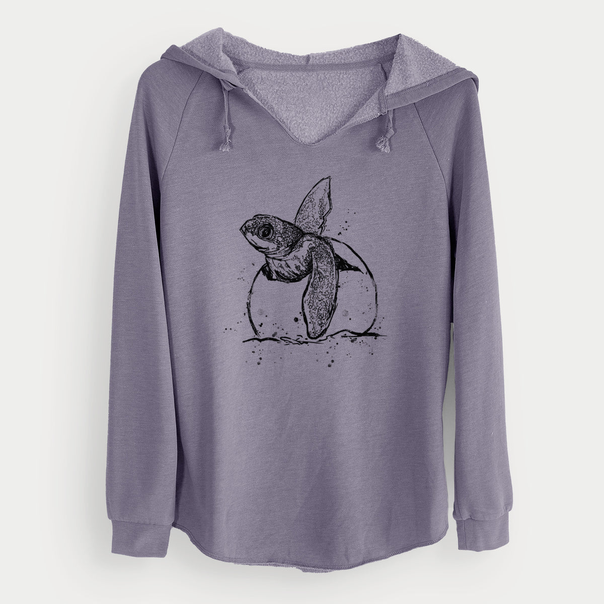 Leatherback Turtle Hatching - Cali Wave Hooded Sweatshirt