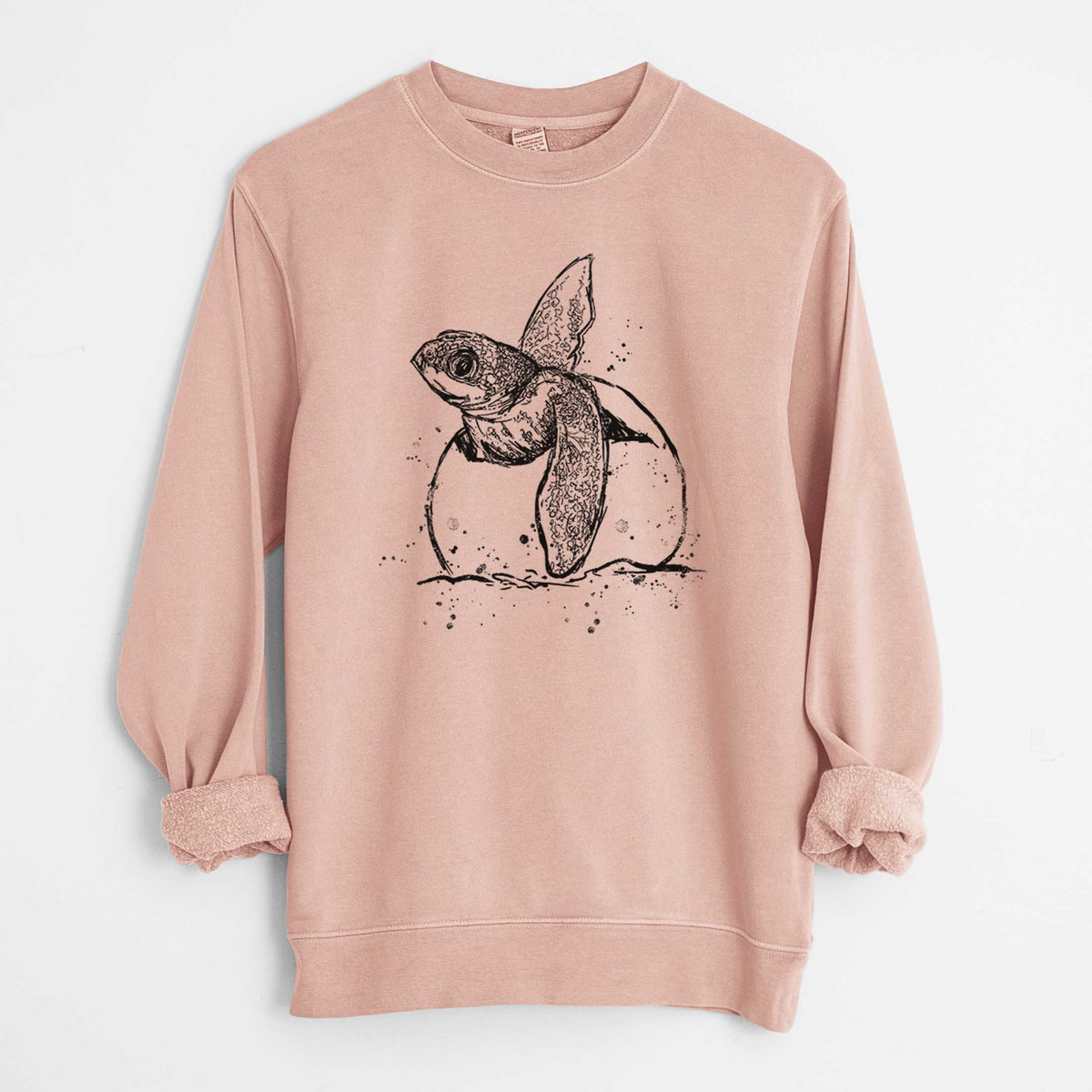 Leatherback Turtle Hatching - Unisex Pigment Dyed Crew Sweatshirt