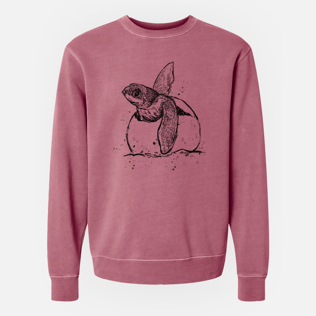 Leatherback Turtle Hatching - Unisex Pigment Dyed Crew Sweatshirt