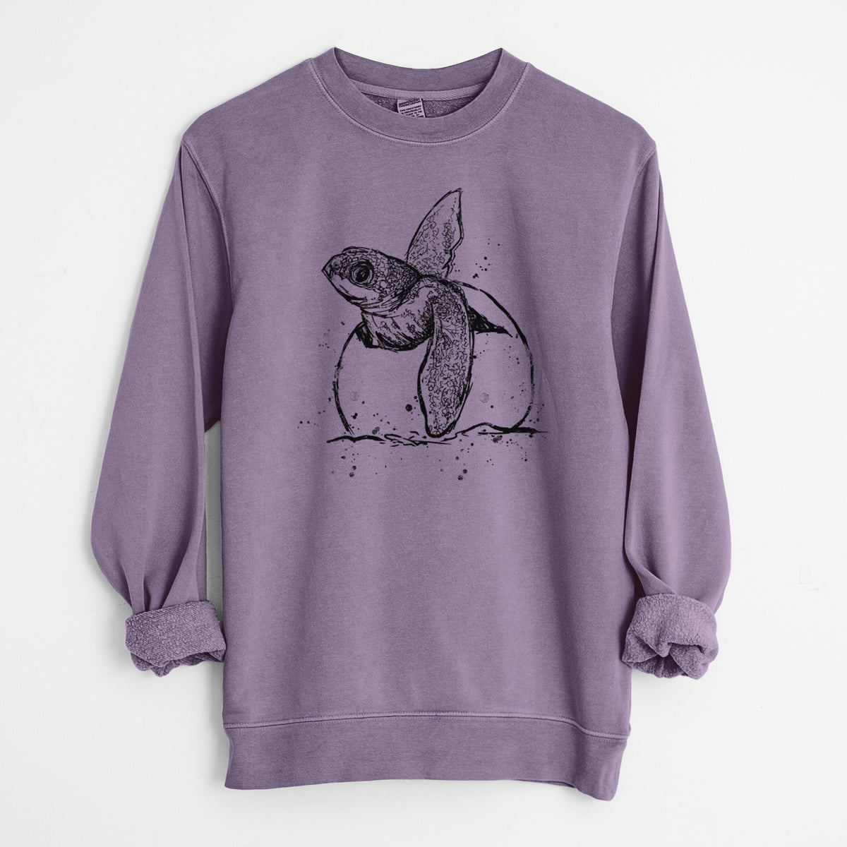 Leatherback Turtle Hatching - Unisex Pigment Dyed Crew Sweatshirt