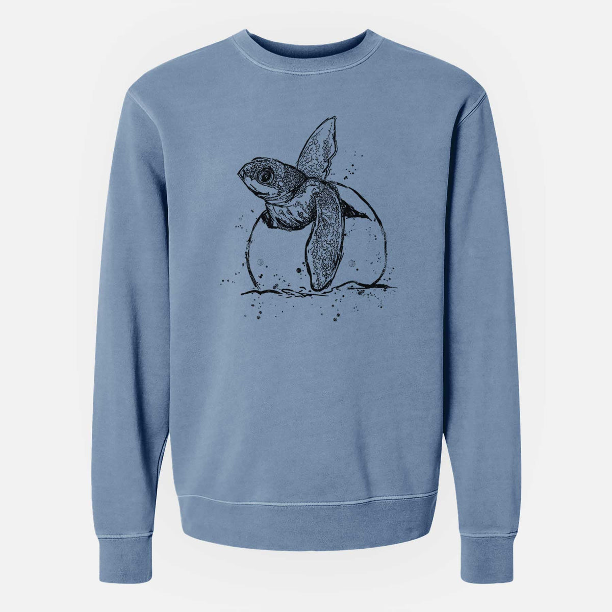 Leatherback Turtle Hatching - Unisex Pigment Dyed Crew Sweatshirt