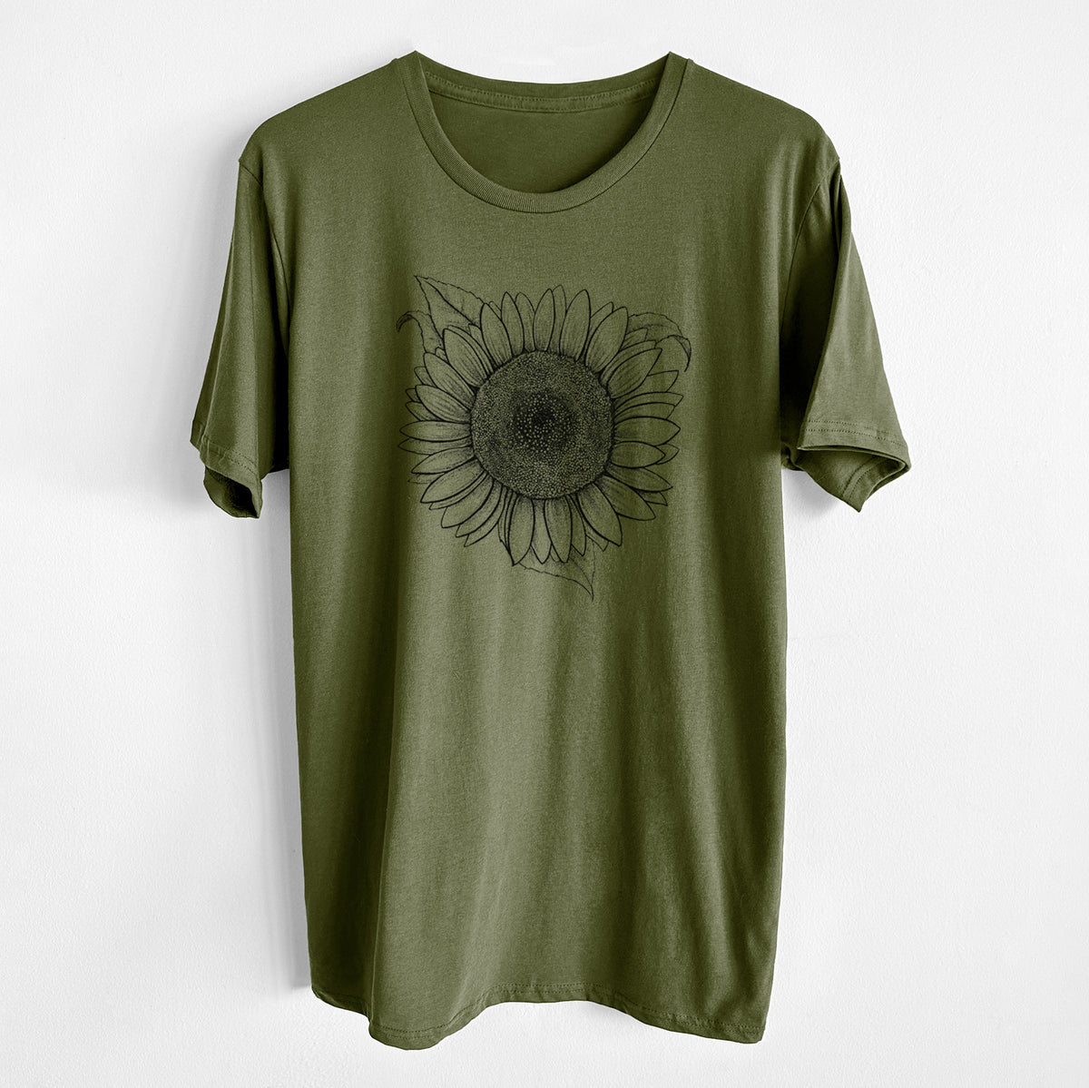 CLOSEOUT - Lemon Queen Sunflower - Helianthus Annuus - Unisex Crewneck - Made in USA - 100% Organic Cotton