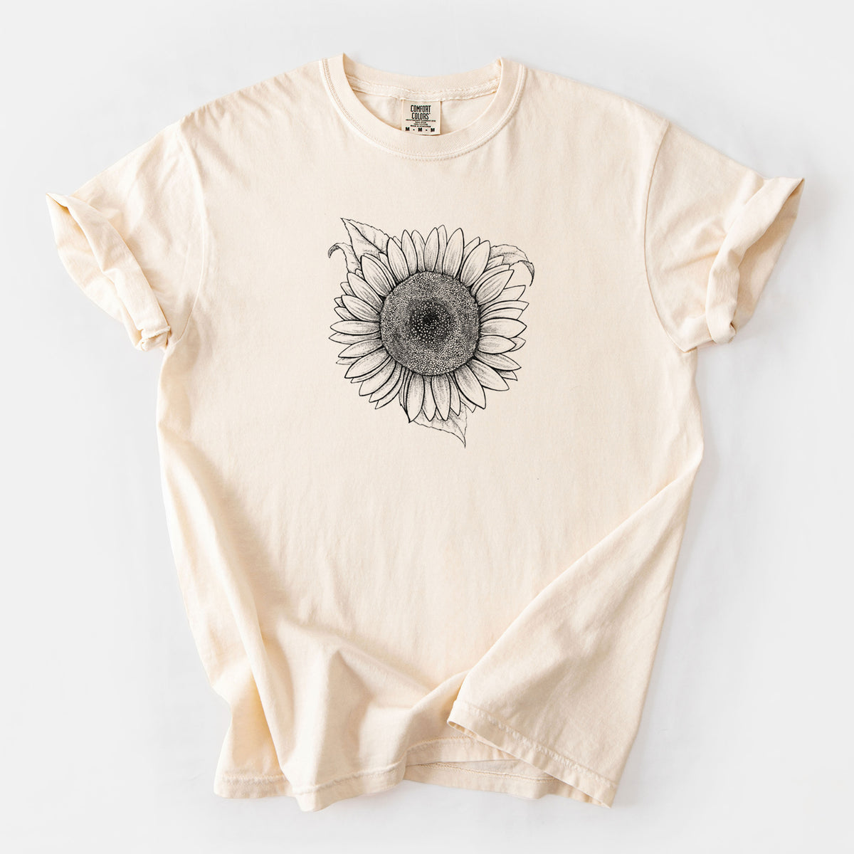 Lemon Queen Sunflower - Helianthus Annuus - Unisex Comfort Colors Garment-Dyed Heavyweight T-shirt