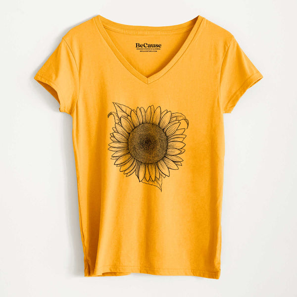CLEARANCE - Women's 100% Recycled V-neck - Because Tees