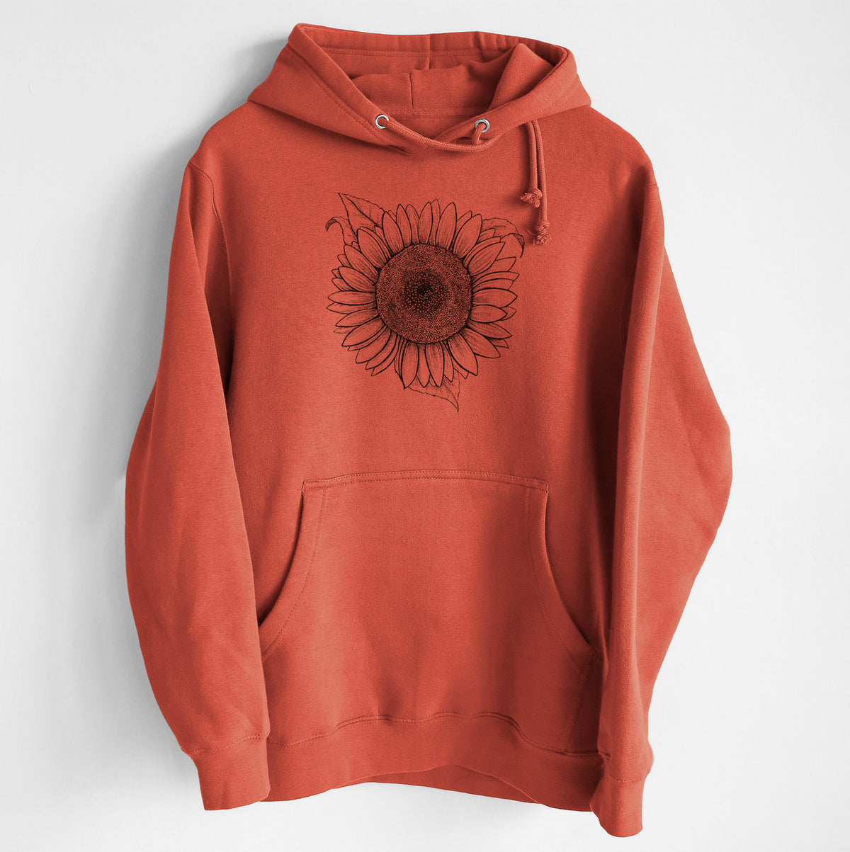 Lemon Queen Sunflower - Helianthus Annuus - Heavyweight Fleece Hoodie