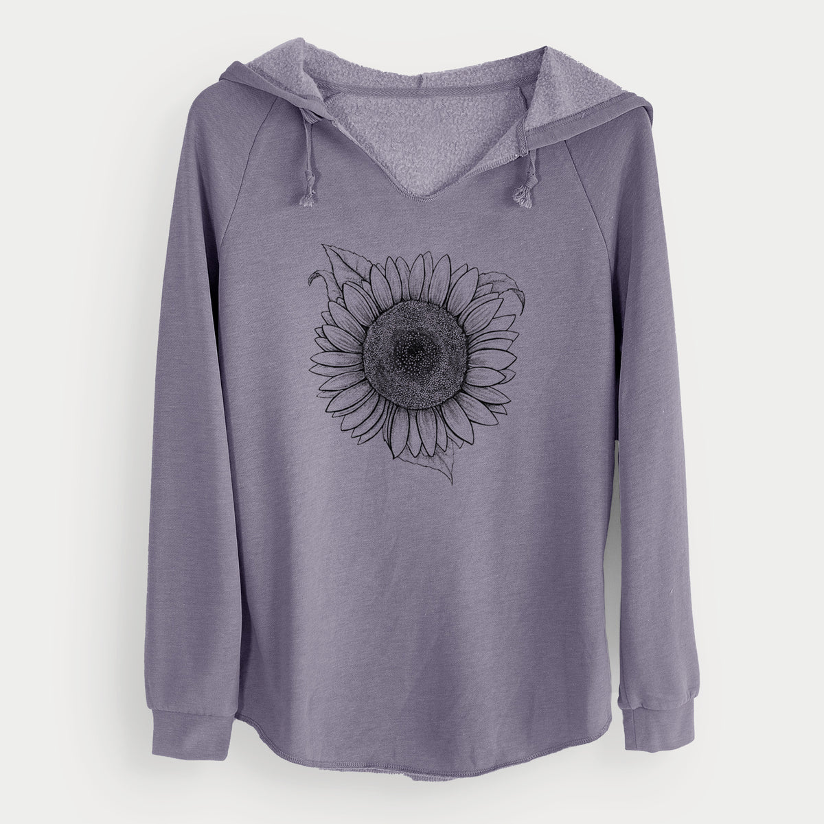 Lemon Queen Sunflower - Helianthus Annuus - Cali Wave Hooded Sweatshirt