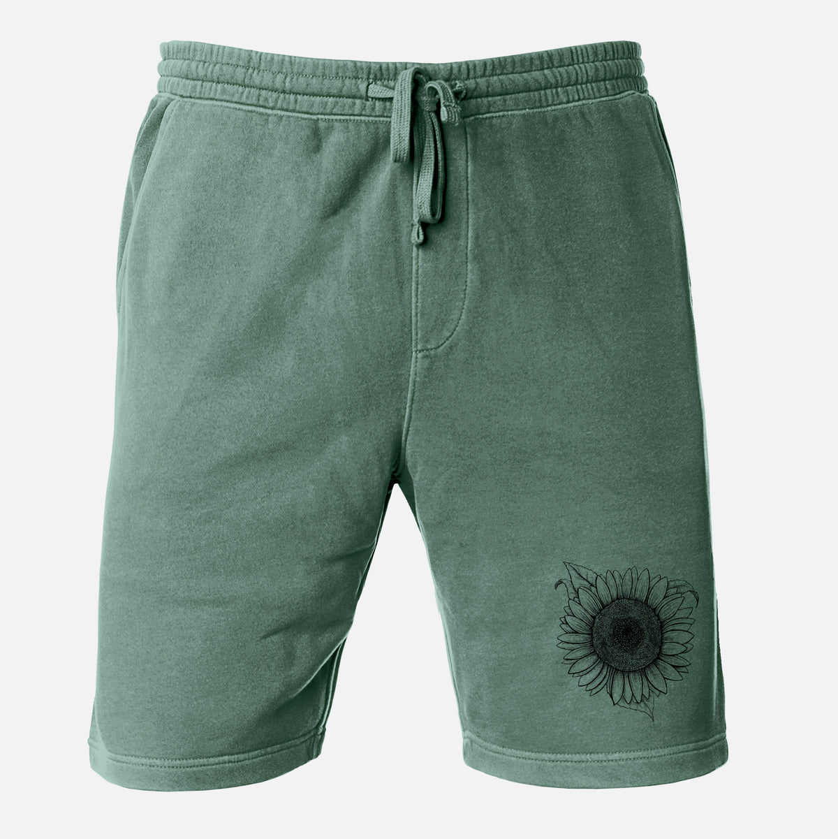 Lemon Queen Sunflower - Helianthus Annuus - Unisex Pigment Dyed Shorts