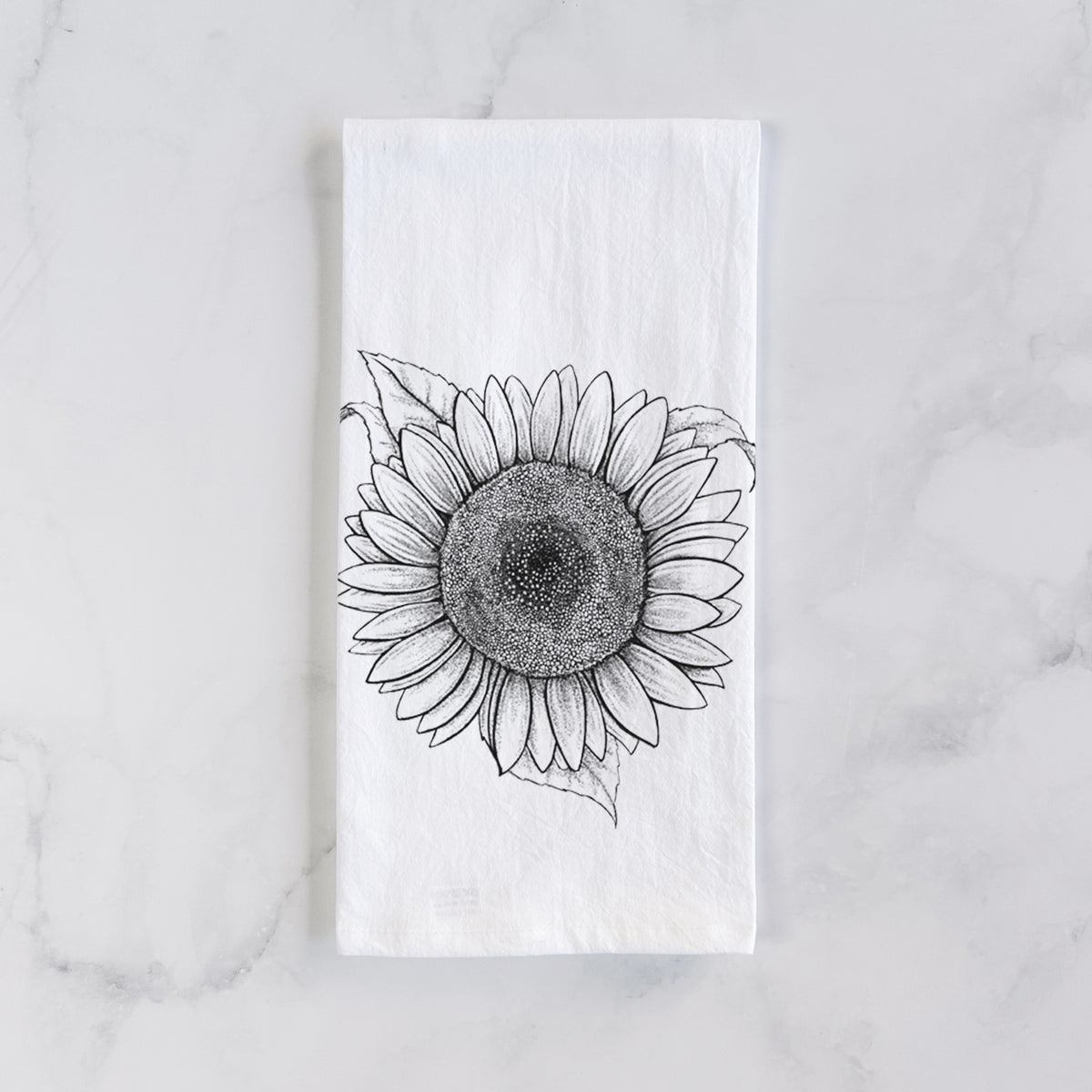 Lemon Queen Sunflower - Helianthus Annuus Tea Towel