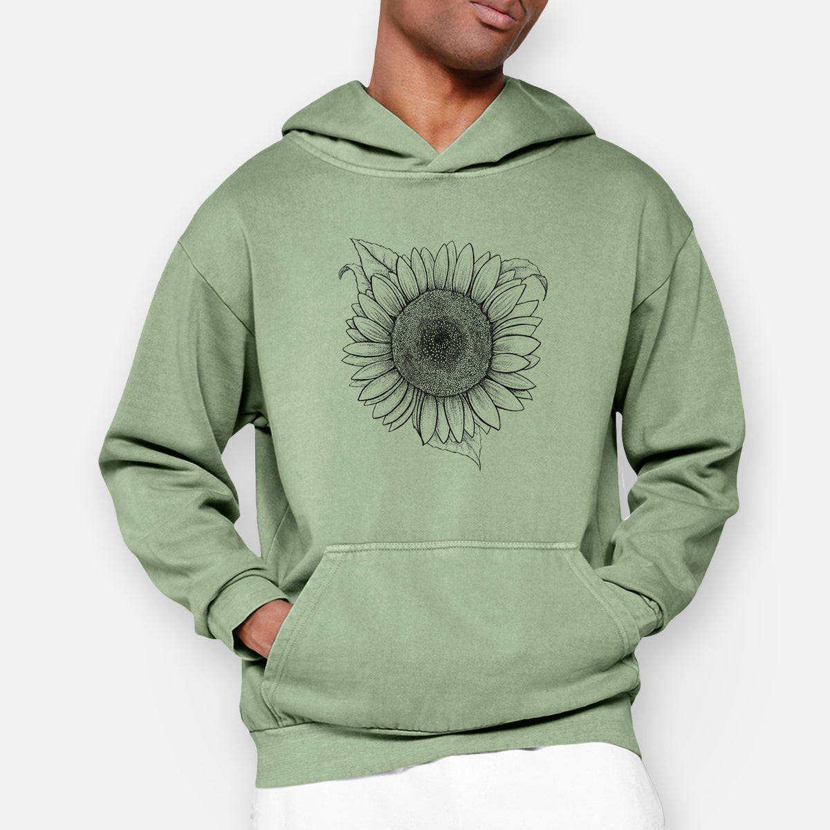 Lemon Queen Sunflower - Helianthus Annuus  - Urban Heavyweight Hoodie