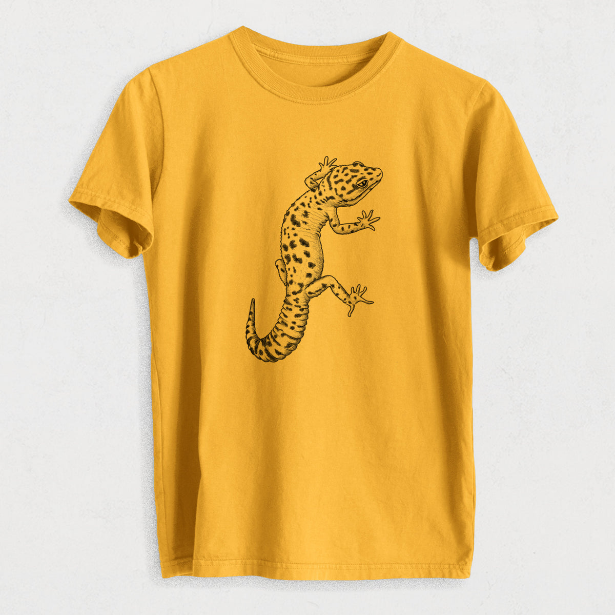 Eublepharis macularius - Leopard Gecko - Heavyweight Men&#39;s 100% Organic Cotton Tee