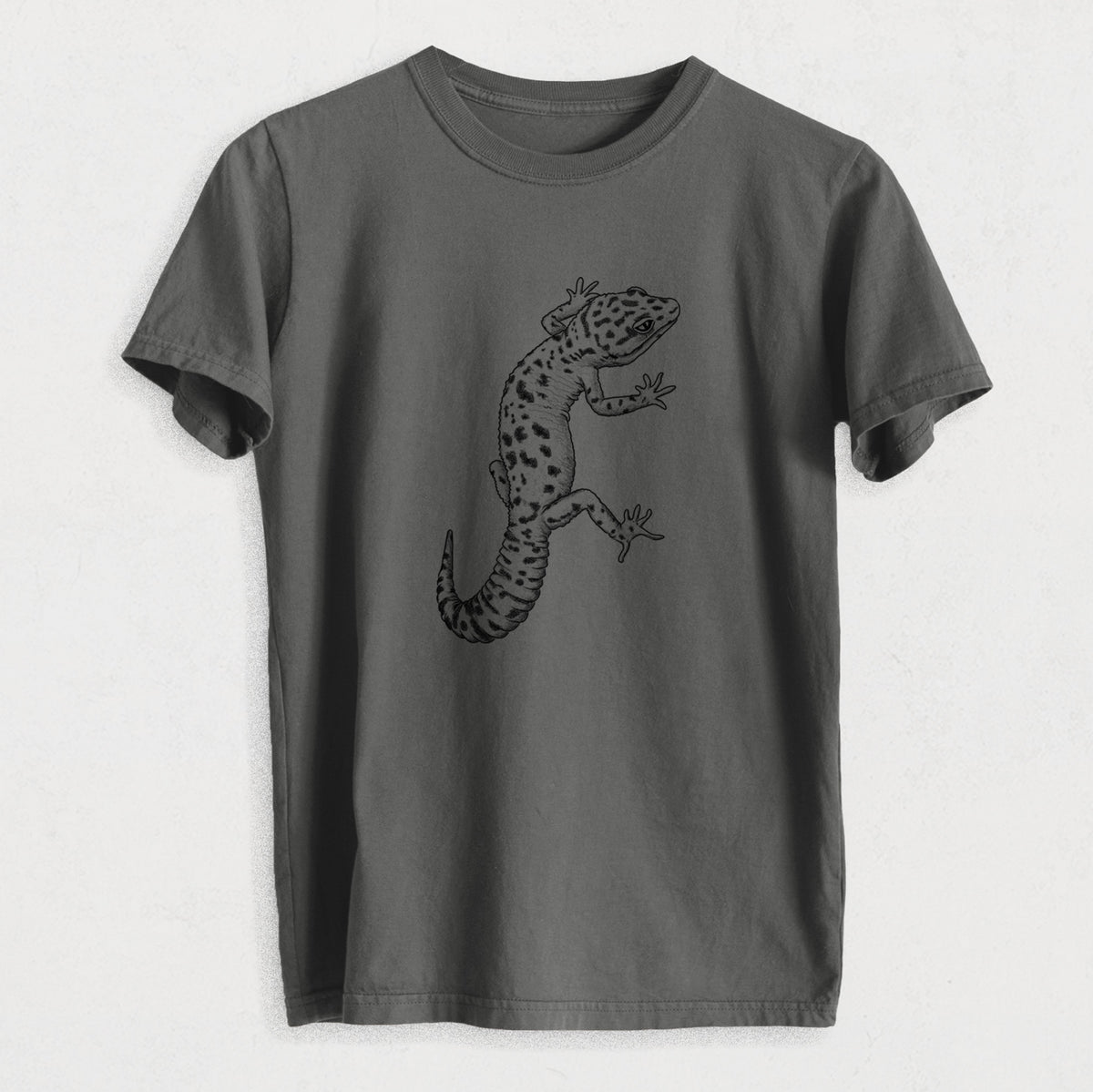 Eublepharis macularius - Leopard Gecko - Heavyweight Men&#39;s 100% Organic Cotton Tee