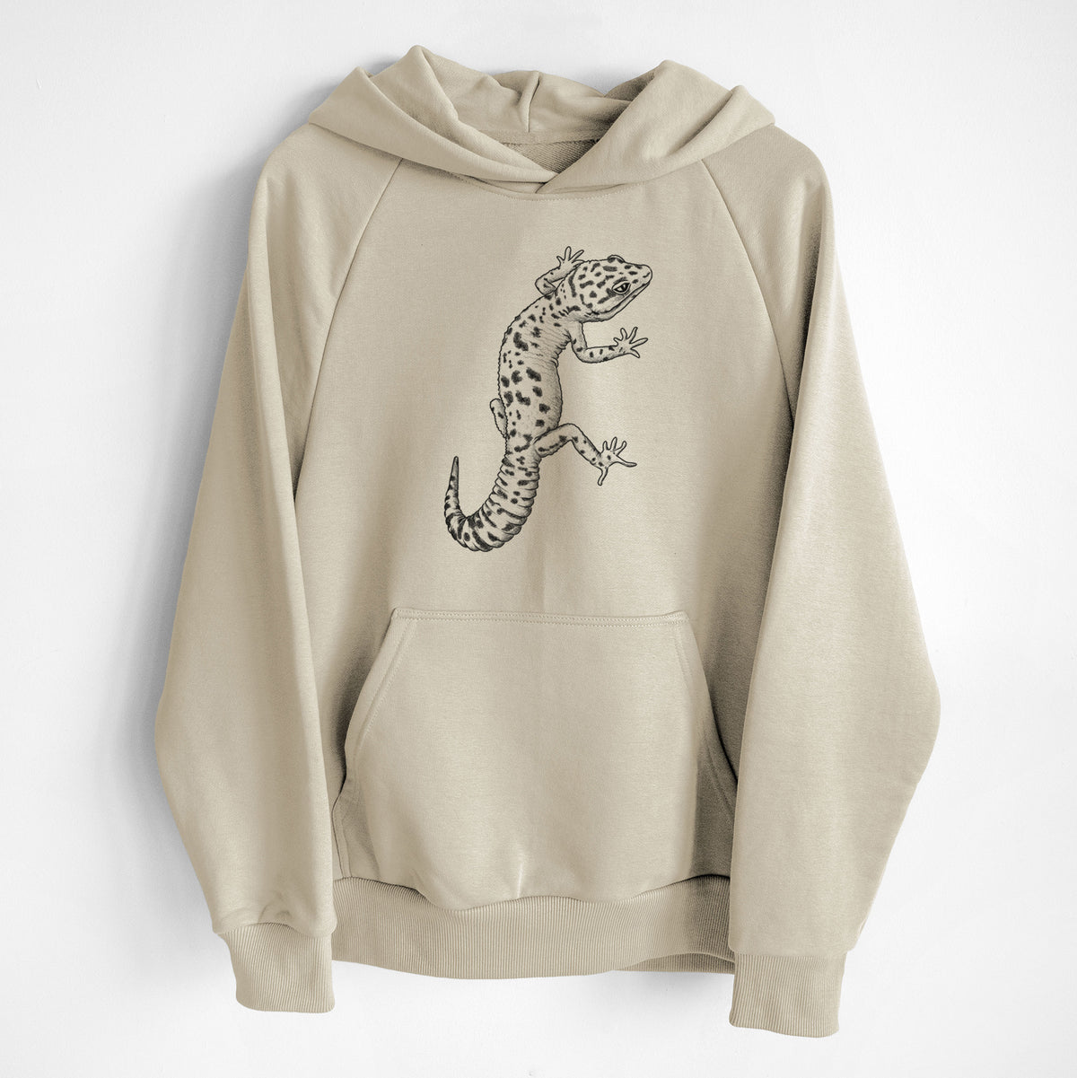 Eublepharis macularius - Leopard Gecko - UltraLuxe Heavyweight French Terry Hoodie
