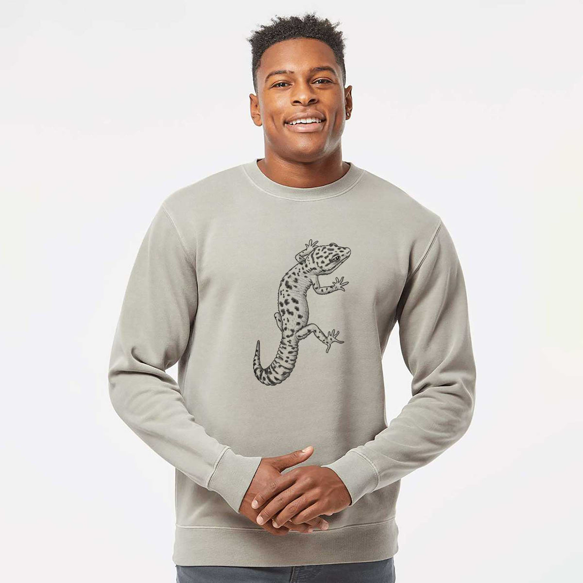 Eublepharis macularius - Leopard Gecko - Unisex Pigment Dyed Crew Sweatshirt