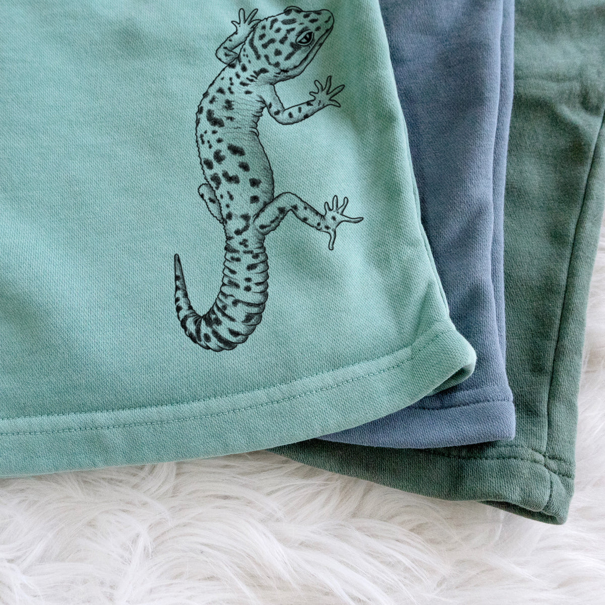 Eublepharis macularius - Leopard Gecko - Unisex Pigment Dyed Shorts