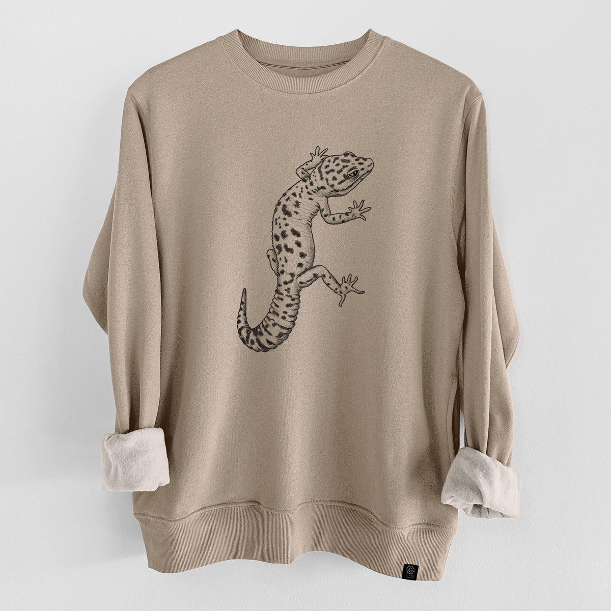 Eublepharis macularius - Leopard Gecko  - Unisex Reclaimed Crewneck Sweatshirt