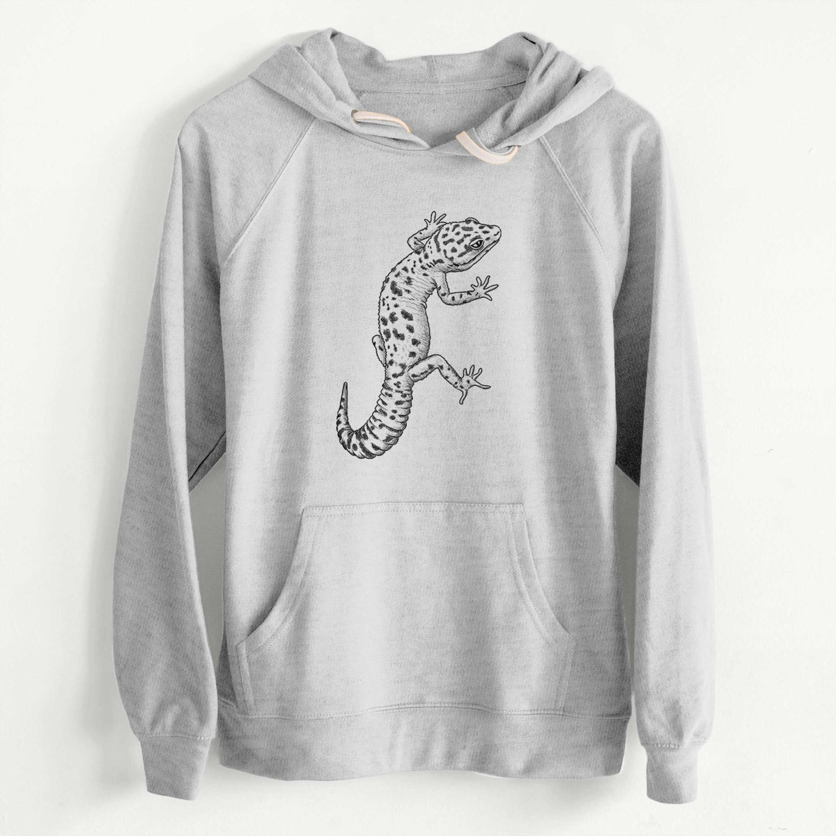 CLEARANCE - Eublepharis macularius - Leopard Gecko  - Unisex Slim Fit Loopback Terry Hoodie