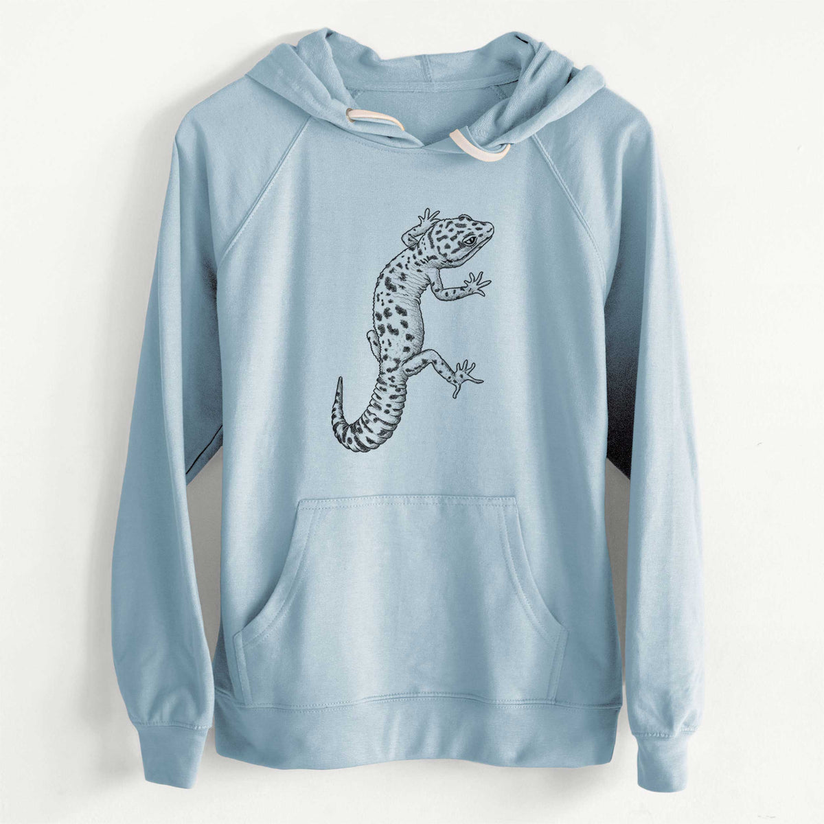 CLEARANCE - Eublepharis macularius - Leopard Gecko  - Unisex Slim Fit Loopback Terry Hoodie