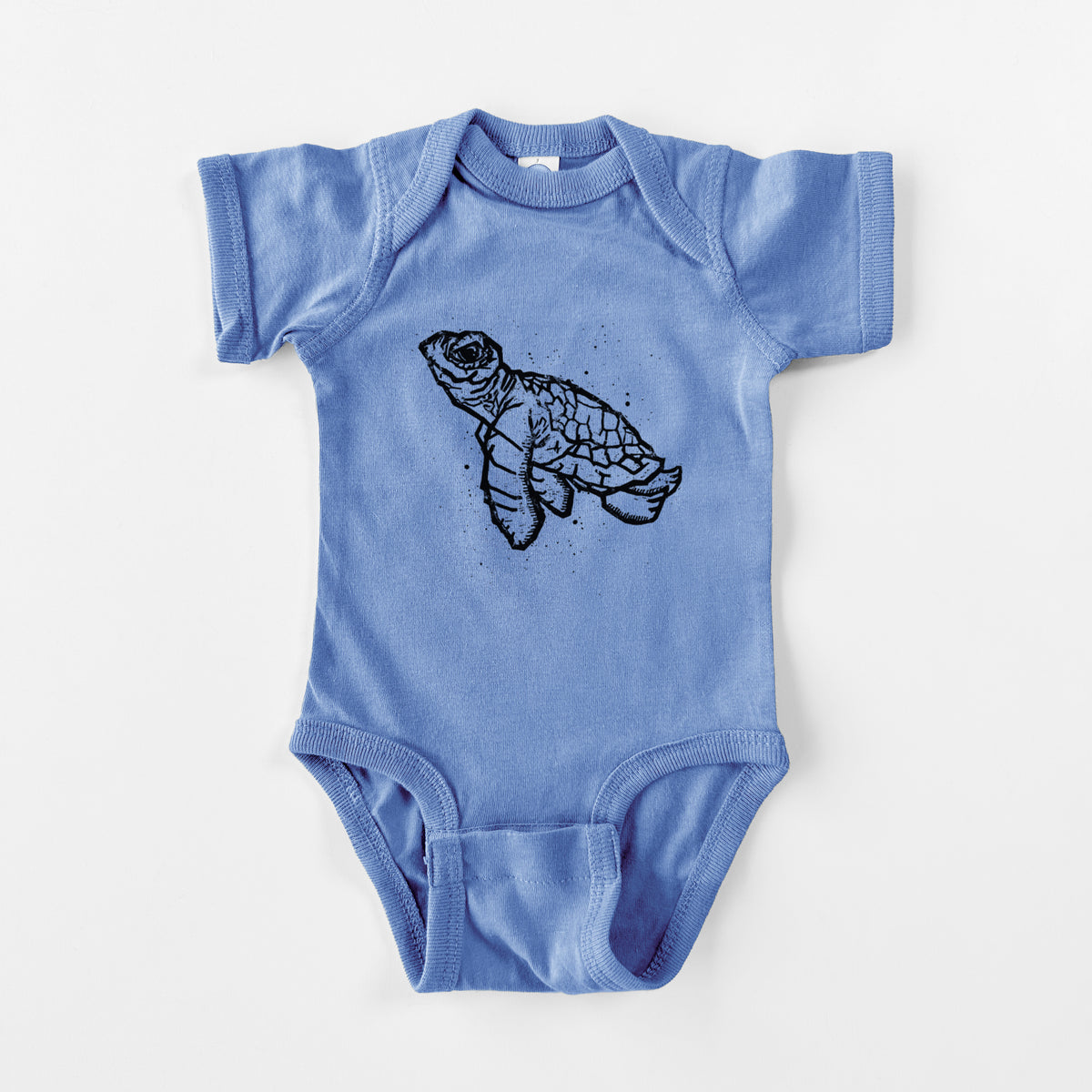 Baby Sea Turtle - Baby Fine Jersey Bodysuit