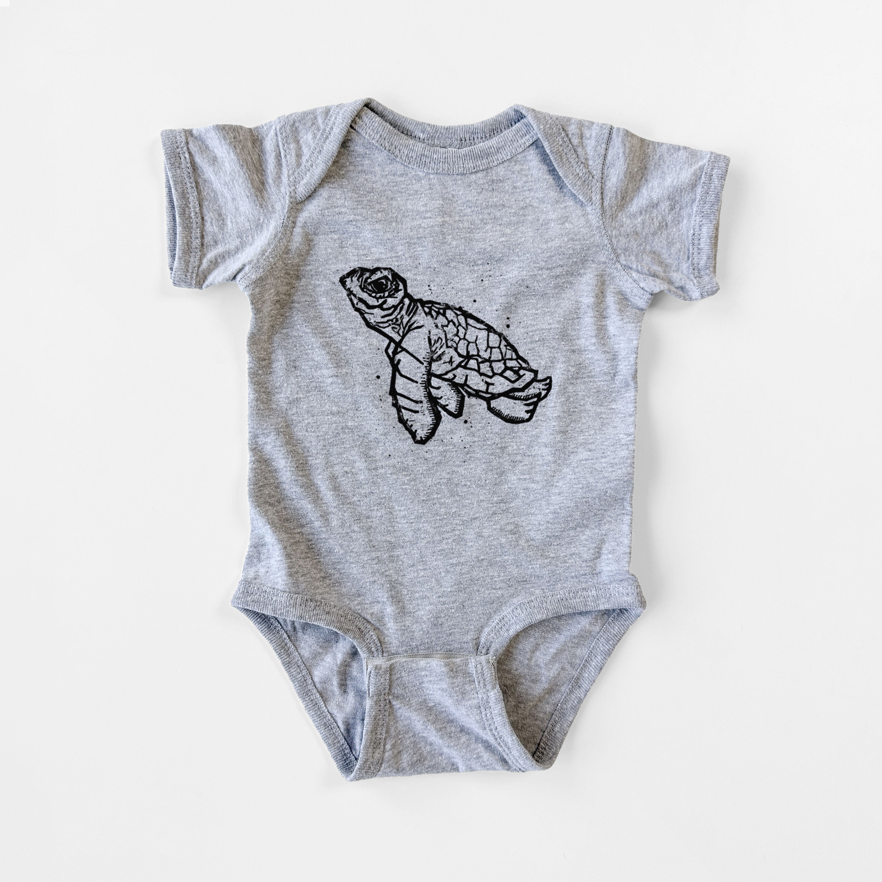 Baby Sea Turtle - Baby Fine Jersey Bodysuit