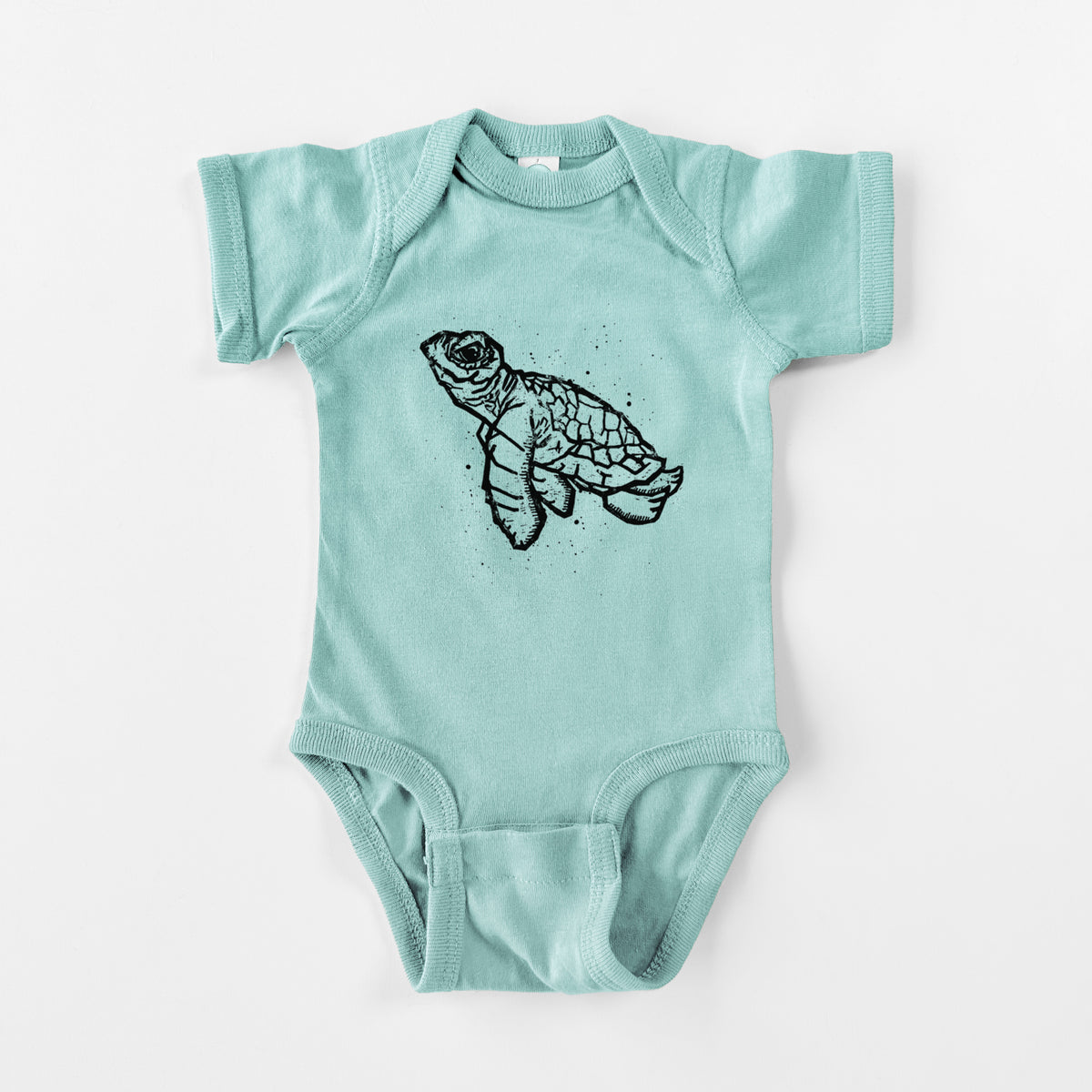 Baby Sea Turtle - Baby Fine Jersey Bodysuit