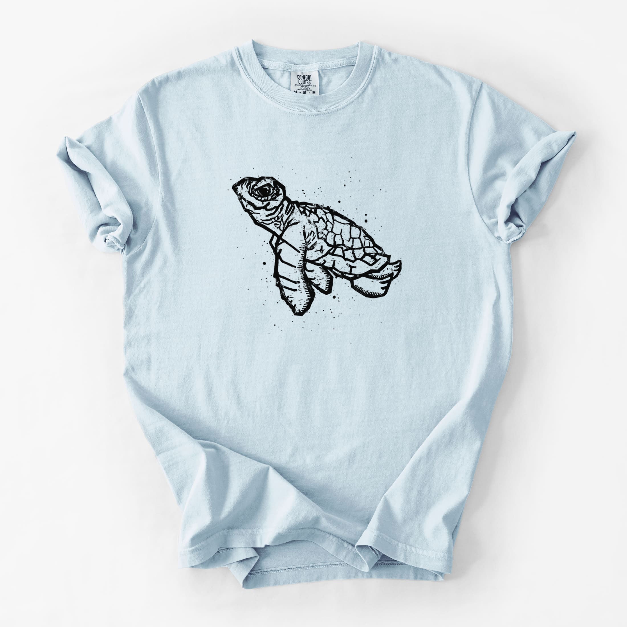 Baby Sea Turtle - Unisex Comfort Colors Garment-Dyed Heavyweight T-shirt