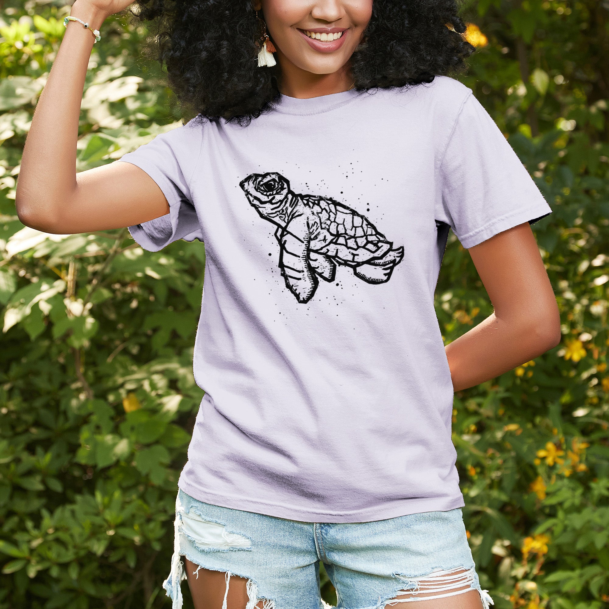 Baby Sea Turtle - Unisex Comfort Colors Garment-Dyed Heavyweight T-shirt