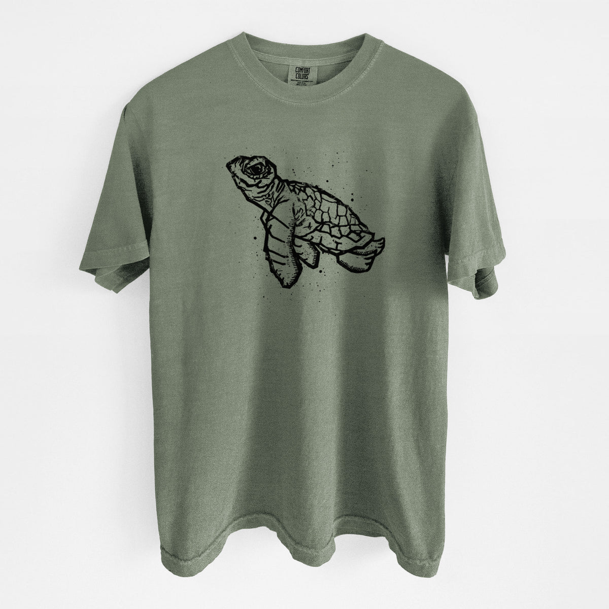 Baby Sea Turtle - Unisex Comfort Colors Garment-Dyed Heavyweight T-shirt