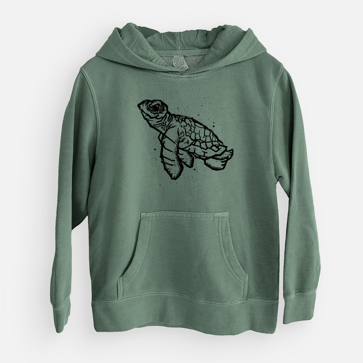 Baby Sea Turtle - Youth Pigment Dyed Hoodie