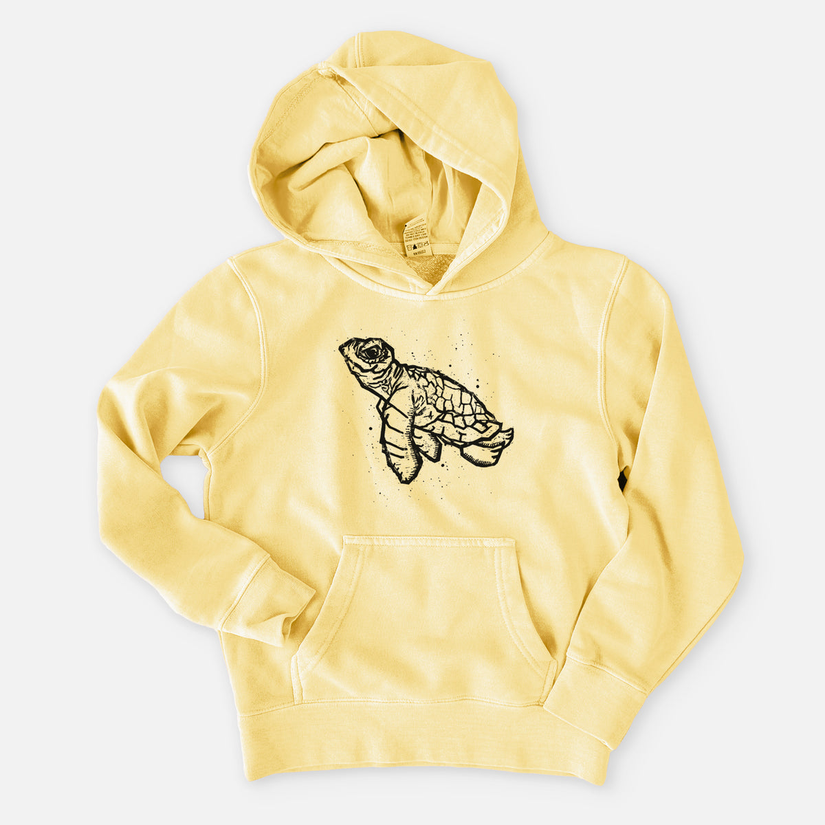 Baby Sea Turtle - Youth Pigment Dyed Hoodie