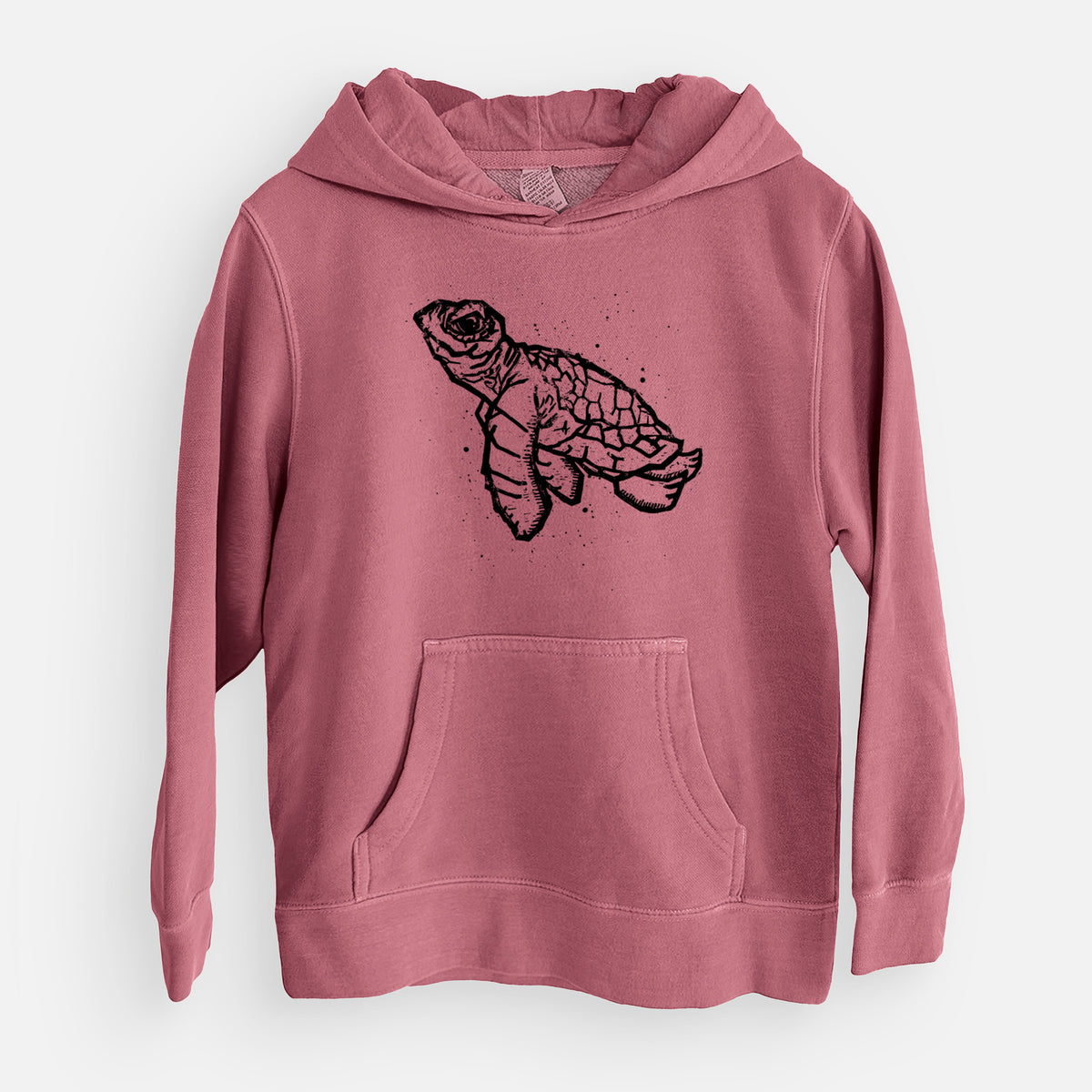Baby Sea Turtle - Youth Pigment Dyed Hoodie