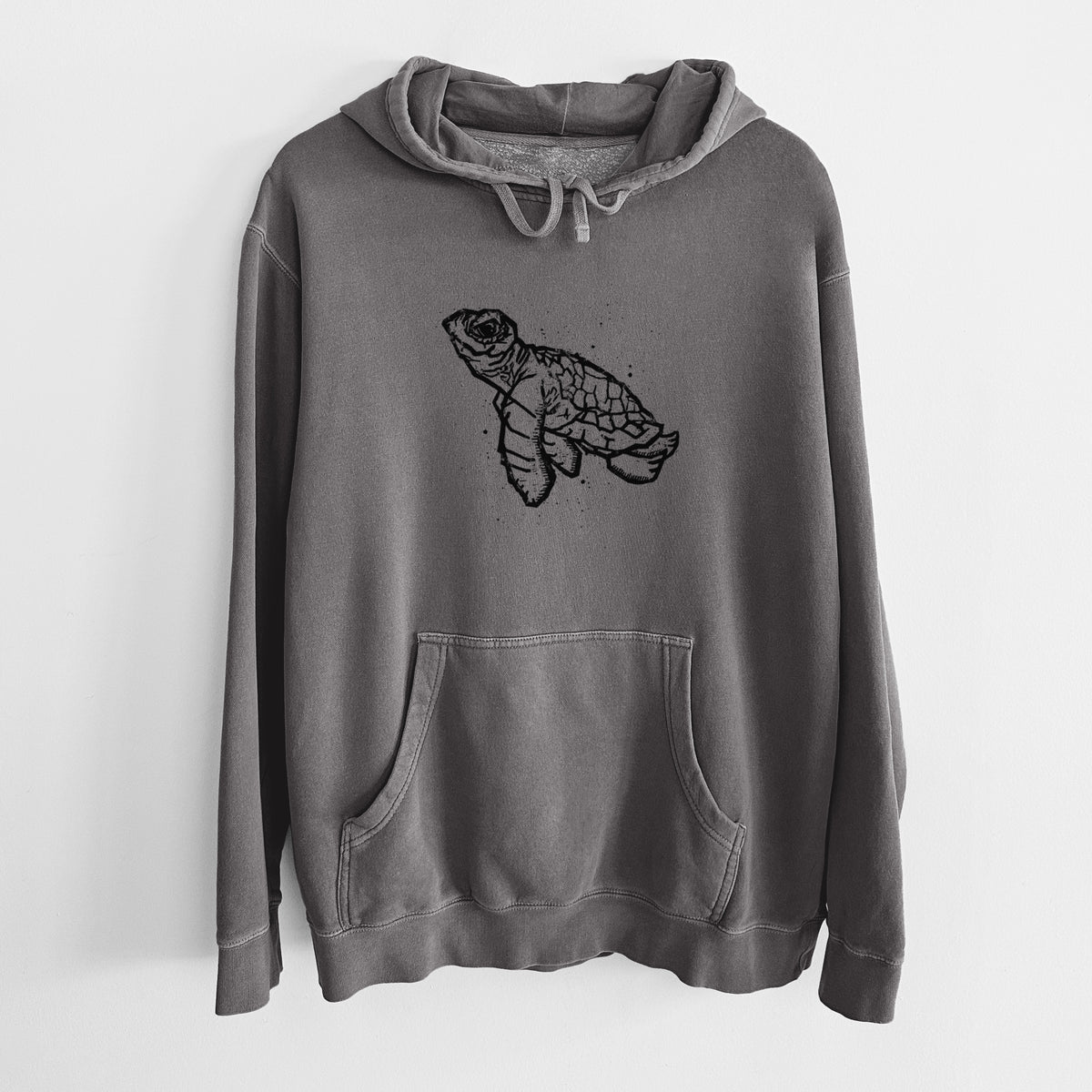 Baby Sea Turtle - Unisex Pigment Dyed Hoodie