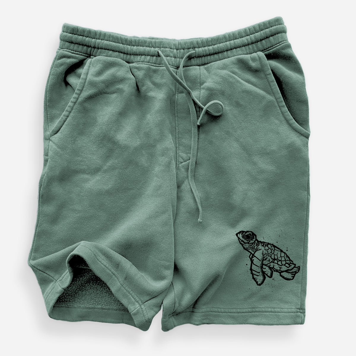 Baby Sea Turtle - Unisex Pigment Dyed Shorts