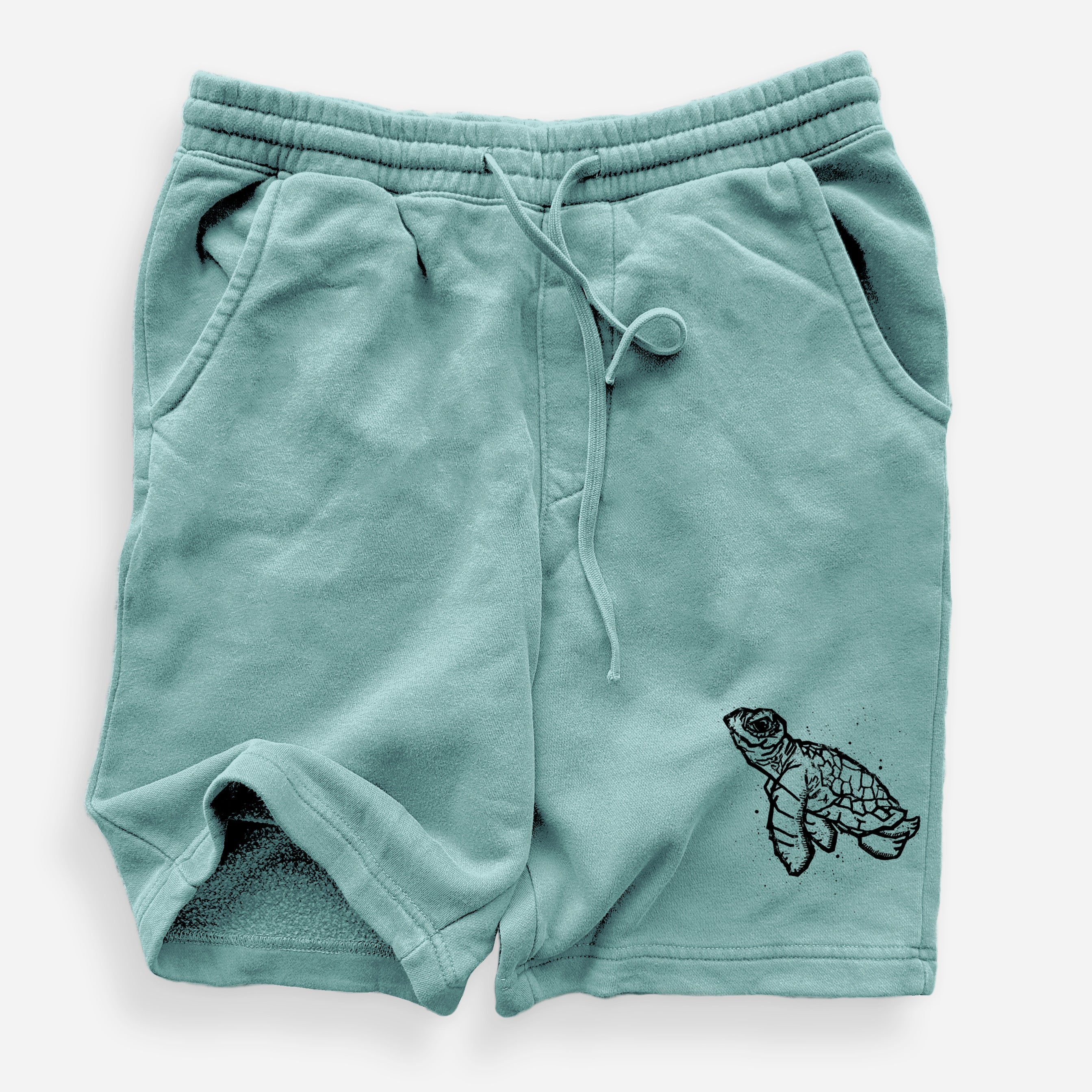 CLOSEOUT - Baby Sea Turtle - Unisex Pigment Dyed Shorts