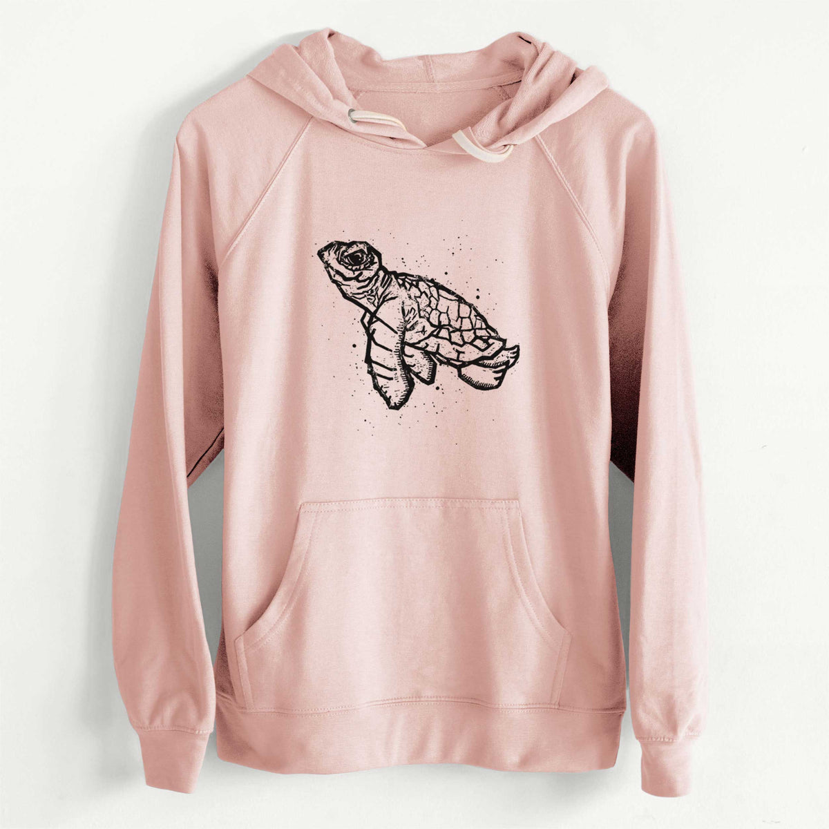 CLEARANCE - Baby Sea Turtle  - Unisex Slim Fit Loopback Terry Hoodie