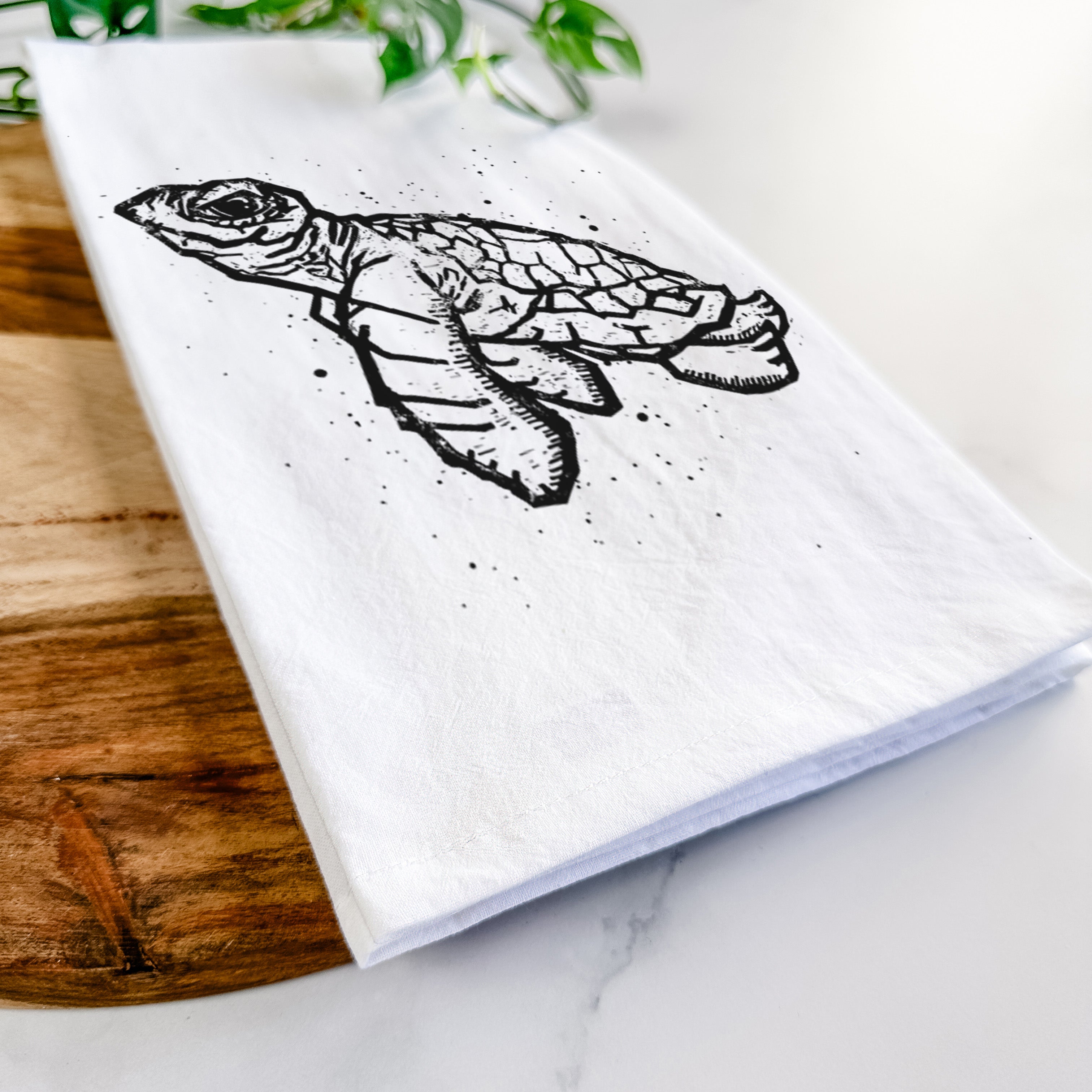 Baby Sea Turtle Tea Towel