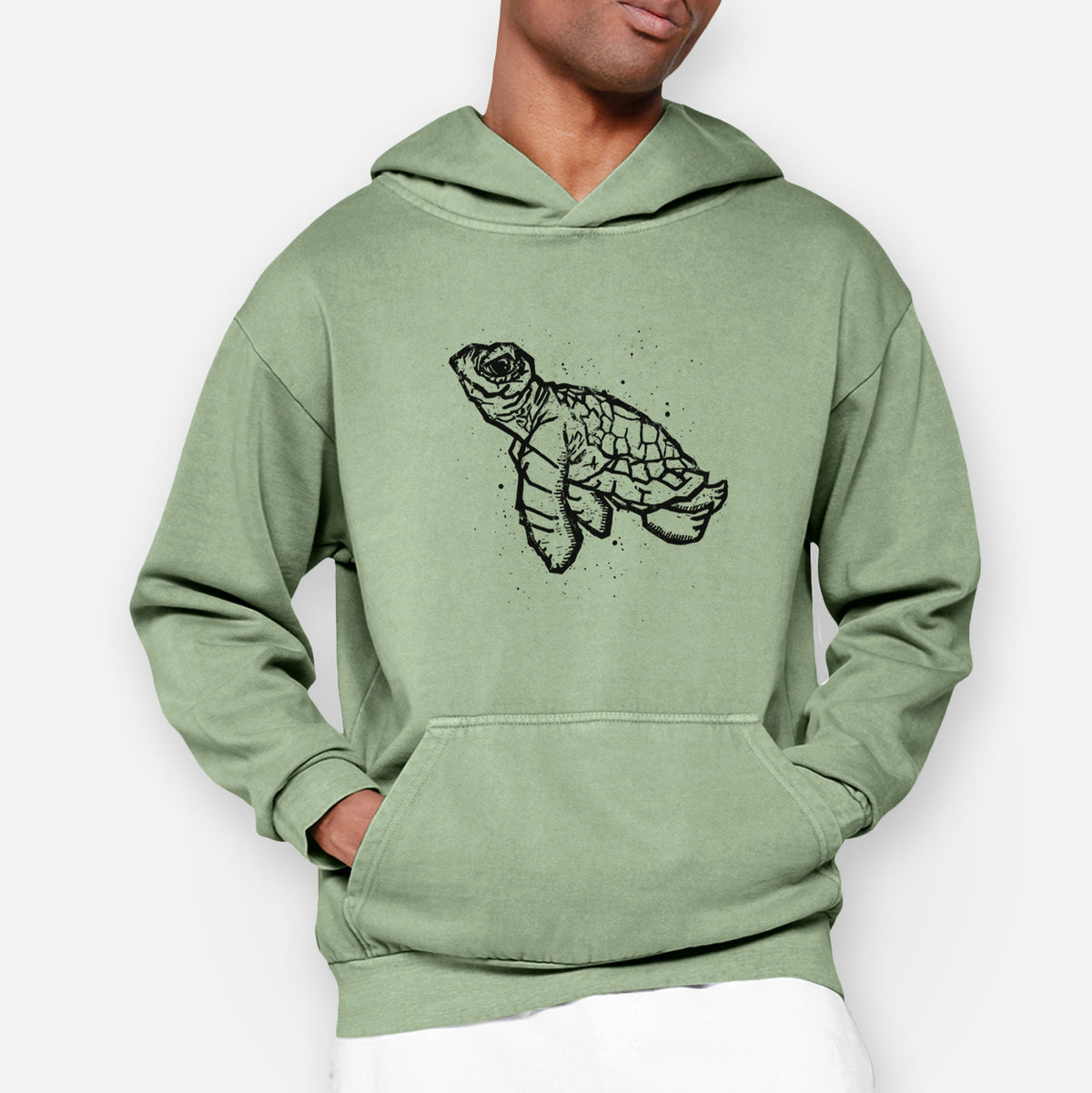 Baby Sea Turtle  - Urban Heavyweight Hoodie