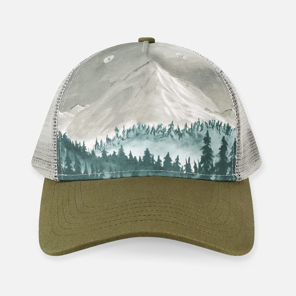 CLOSEOUT - Denali Forest - Printed Locale Trucker Hat