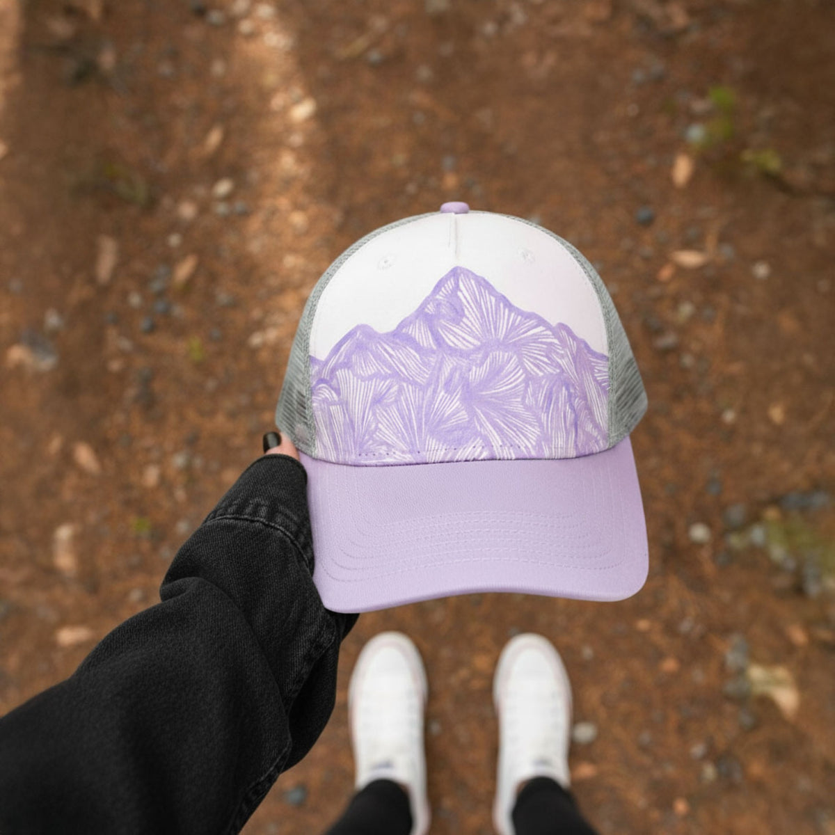 Lavender Ranges - Printed Locale Trucker Hat