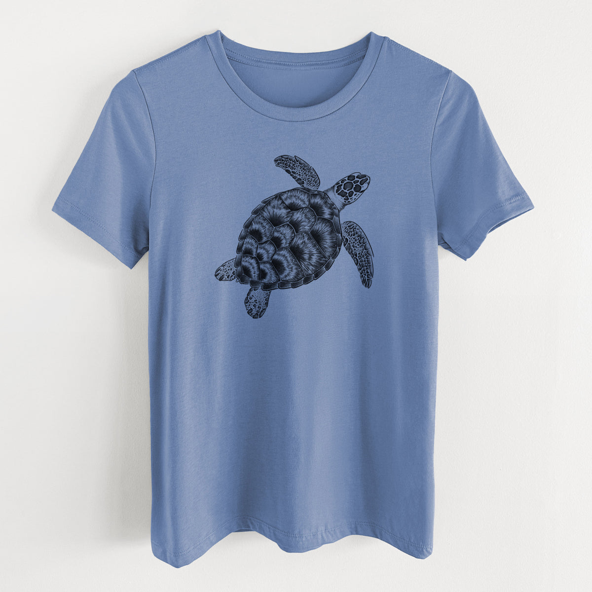 Loggerhead Sea Turtle - Caretta caretta - Women's Lightweight Relaxed Fit 100% Cotton Crewneck