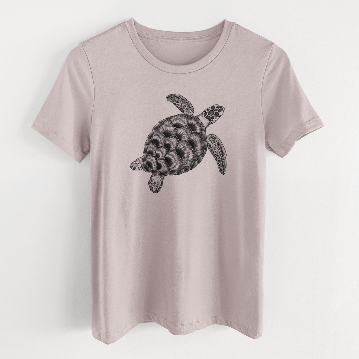 Loggerhead Sea Turtle - Caretta caretta - Women's Lightweight Relaxed Fit 100% Cotton Crewneck