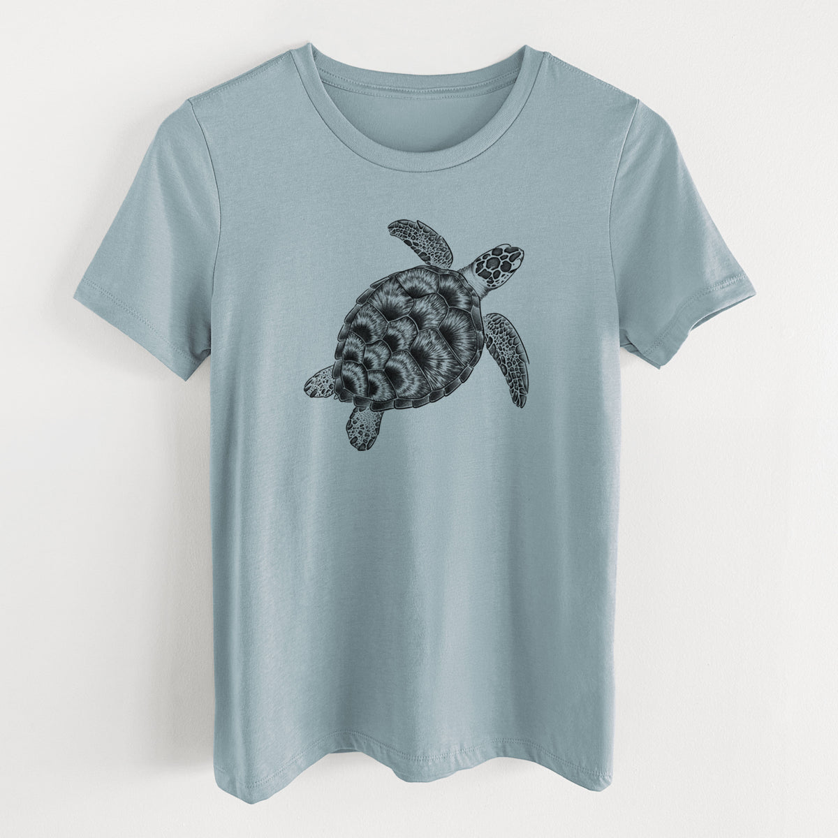 Loggerhead Sea Turtle - Caretta caretta - Women's Lightweight Relaxed Fit 100% Cotton Crewneck