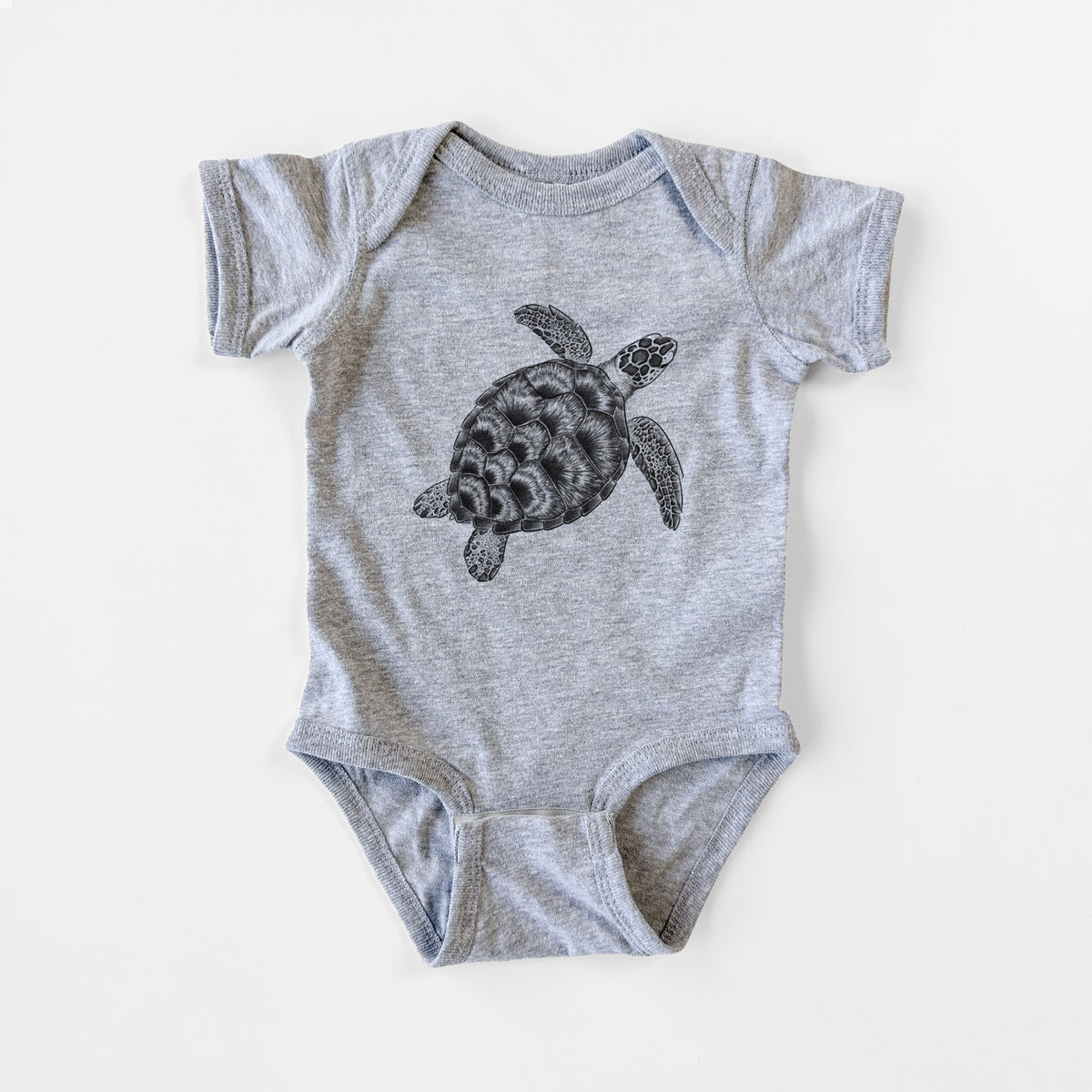 Loggerhead Sea Turtle - Caretta caretta - Baby Fine Jersey Bodysuit