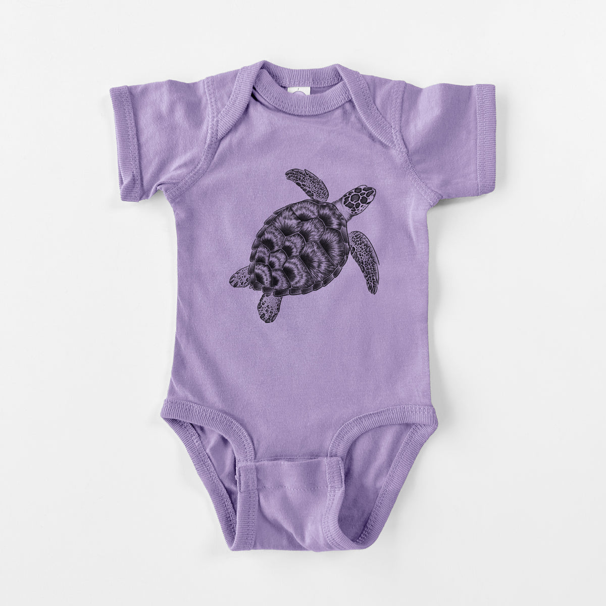 Loggerhead Sea Turtle - Caretta caretta - Baby Fine Jersey Bodysuit
