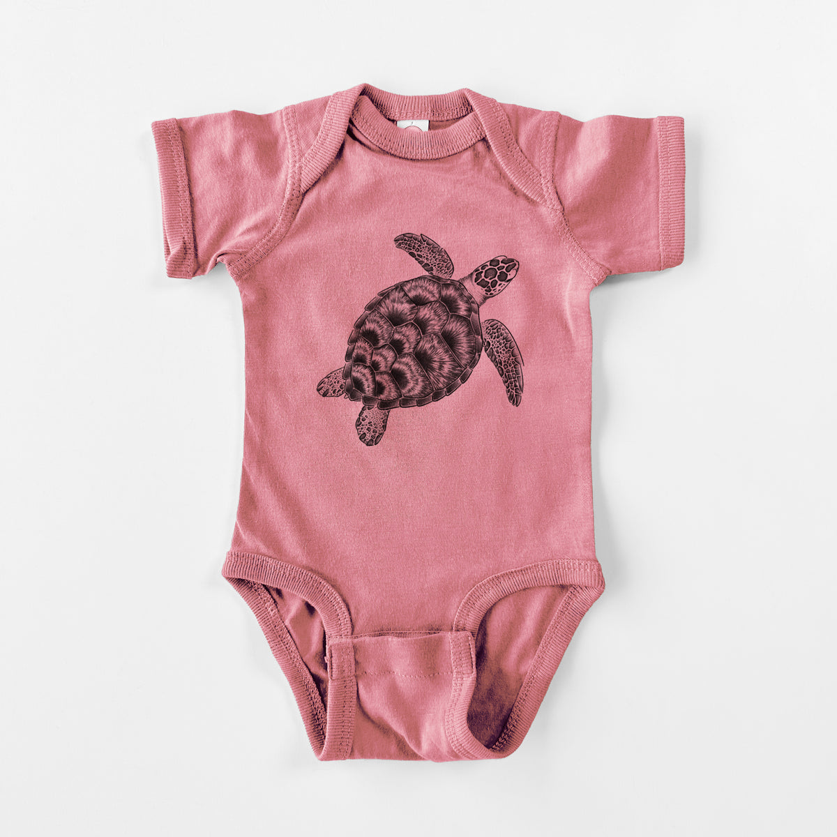 Loggerhead Sea Turtle - Caretta caretta - Baby Fine Jersey Bodysuit