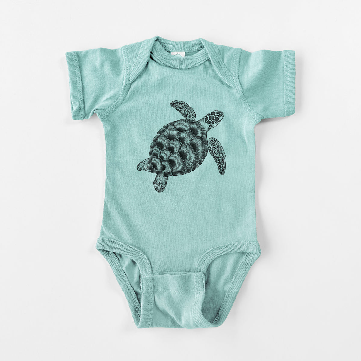 Loggerhead Sea Turtle - Caretta caretta - Baby Fine Jersey Bodysuit