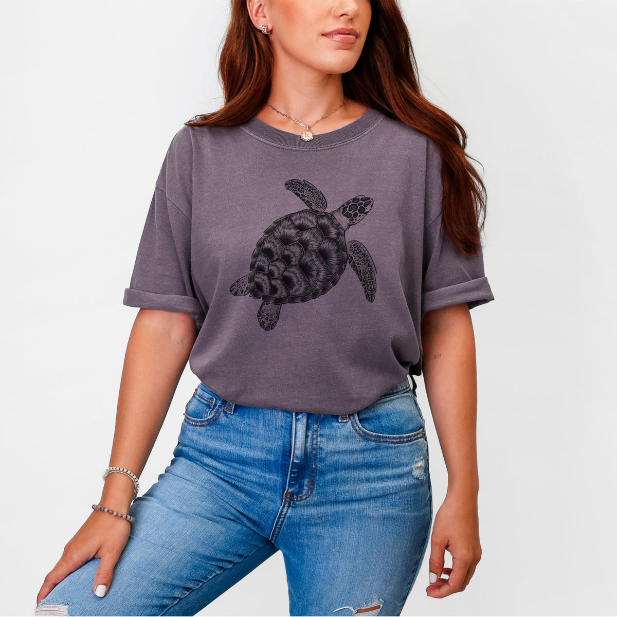 Loggerhead Sea Turtle - Caretta caretta - Unisex Comfort Colors Garment-Dyed Heavyweight T-shirt
