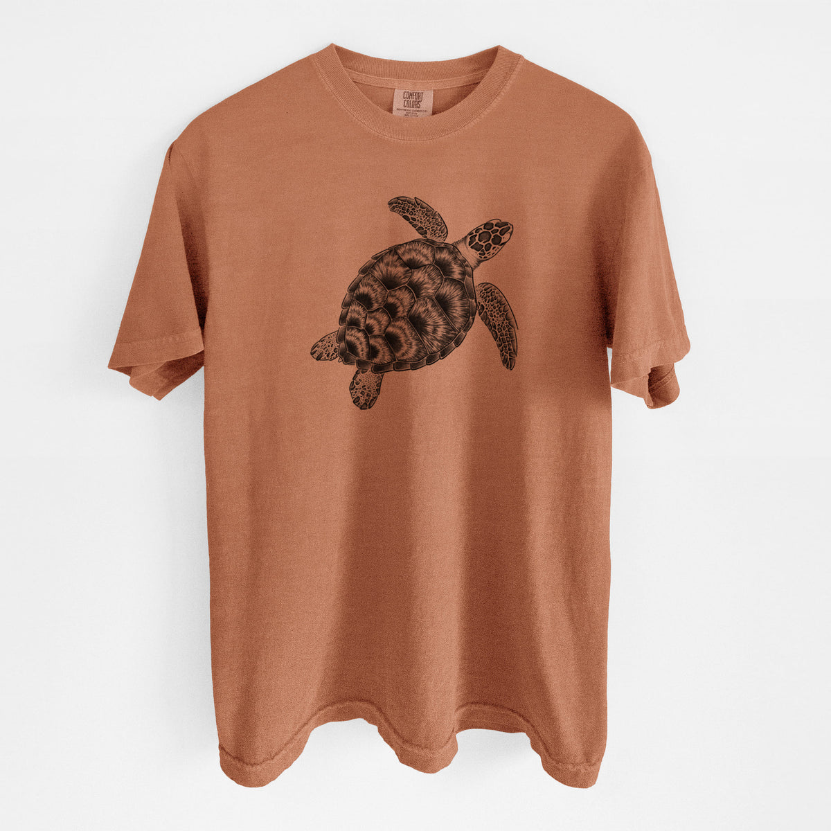 Loggerhead Sea Turtle - Caretta caretta - Unisex Comfort Colors Garment-Dyed Heavyweight T-shirt