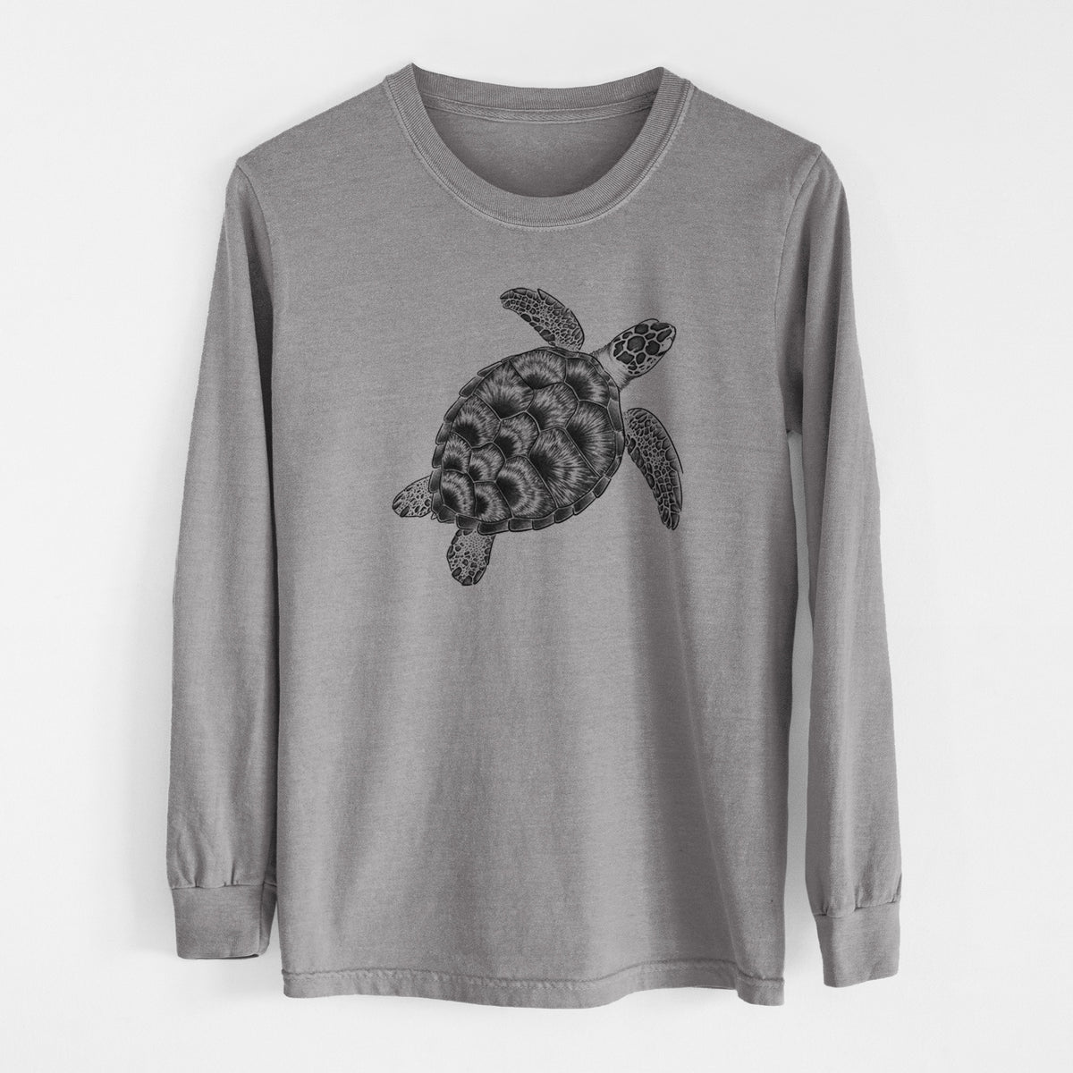 Loggerhead Sea Turtle - Caretta caretta - Unisex Comfort Colors 100% Cotton Long Sleeve