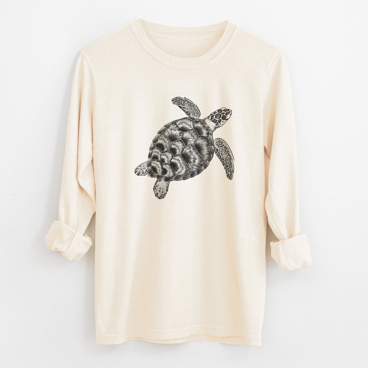 Loggerhead Sea Turtle - Caretta caretta - Unisex Comfort Colors 100% Cotton Long Sleeve