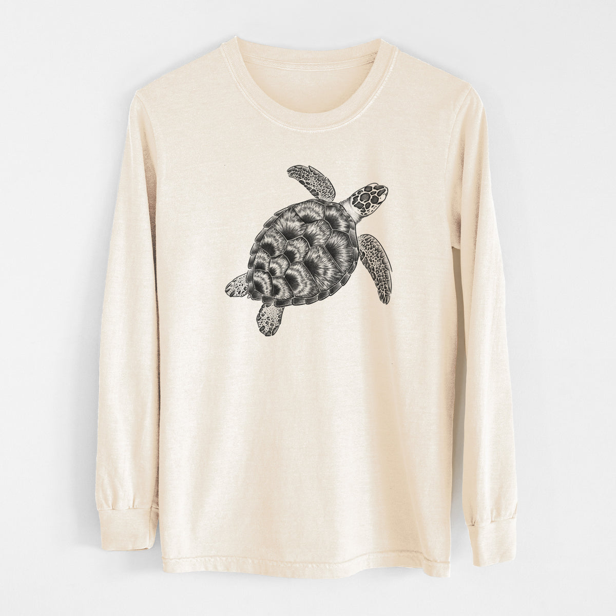 Loggerhead Sea Turtle - Caretta caretta - Unisex Comfort Colors 100% Cotton Long Sleeve